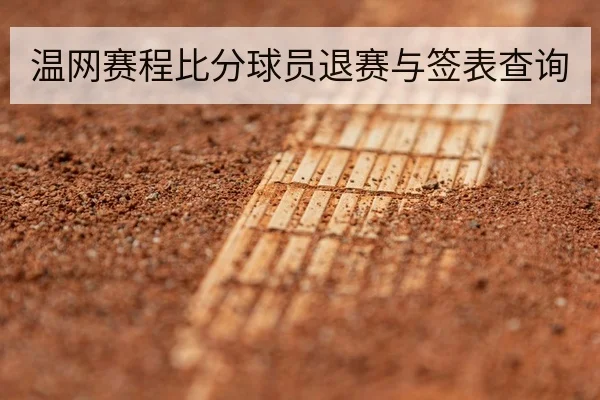 温网赛程比分球员退赛与签表查询
